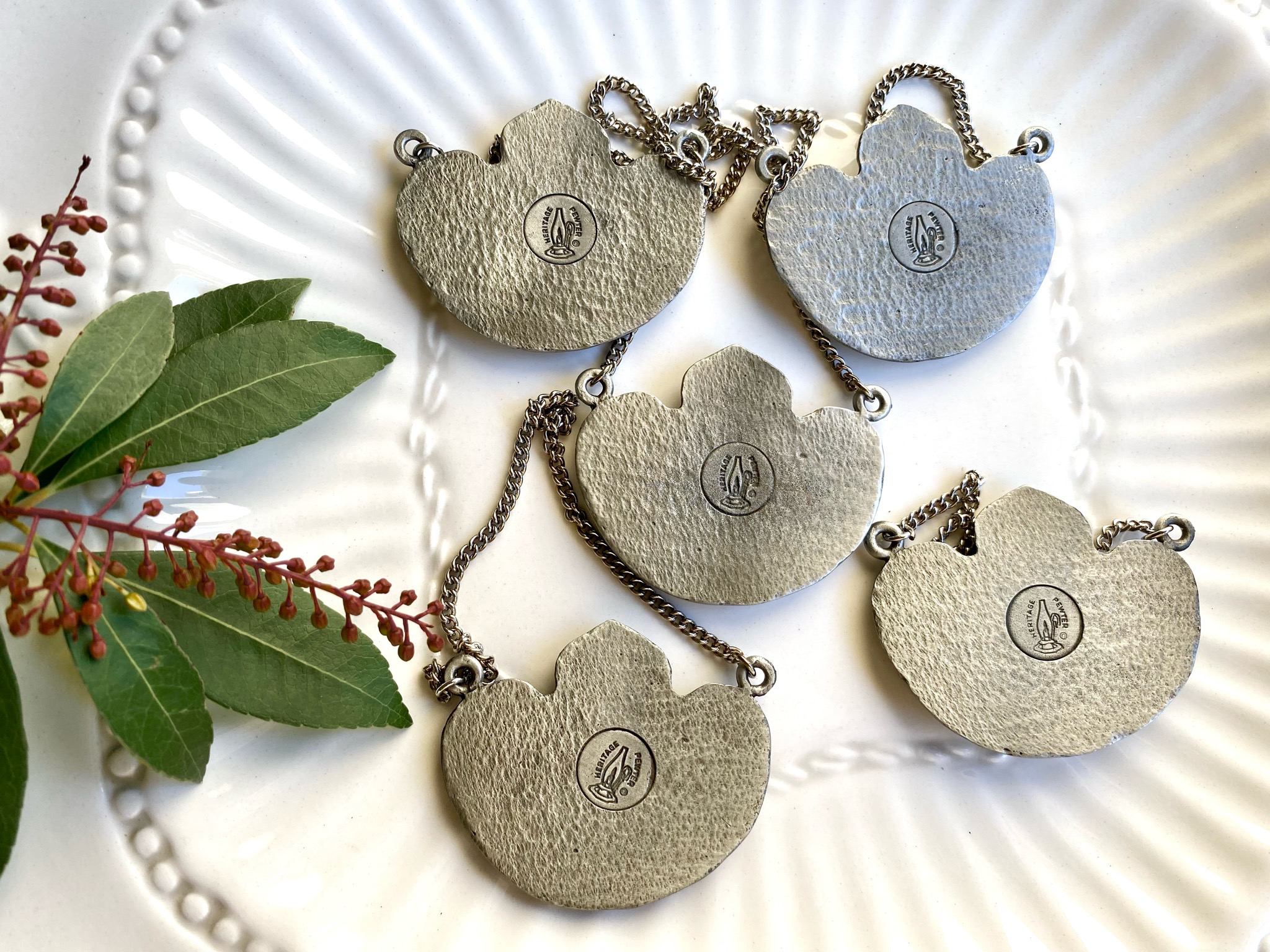 Heritage Pewter, Pewter Decanter Tags