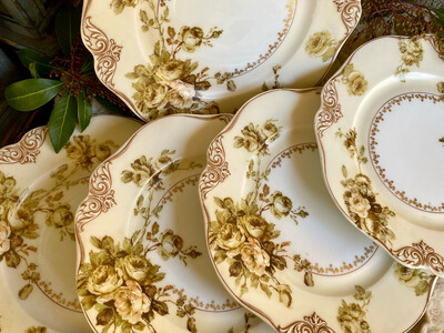 Silesia Old Ivory, Antique Salad Plates