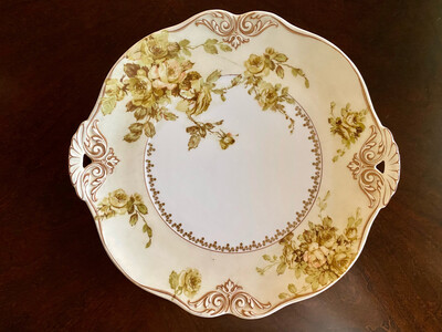 Antique Cake Plate, Handled Cake Plate
