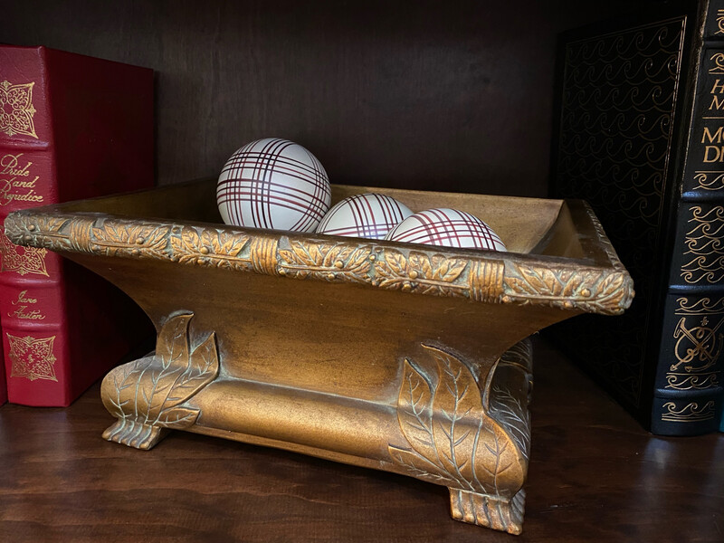 Gold Decorative Bowl, Centerpiece Bowl