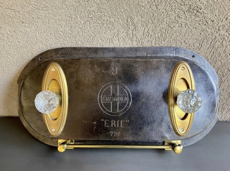 Rare Griswold Cast Iron Griddle Wall Organizer