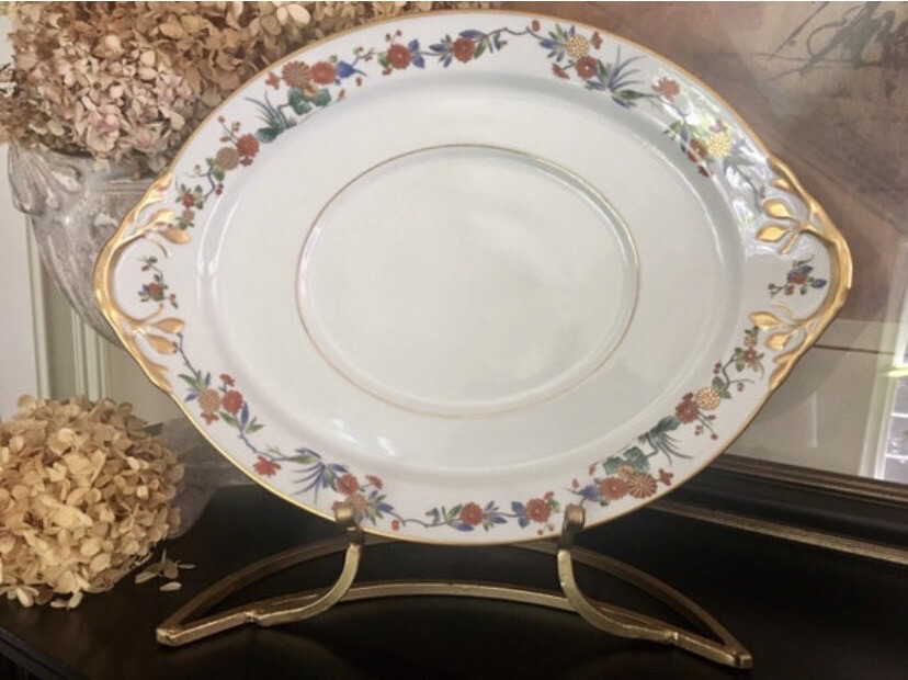 Vista Alegre Porcelain Tureen Plate, Vintage Serving Platter