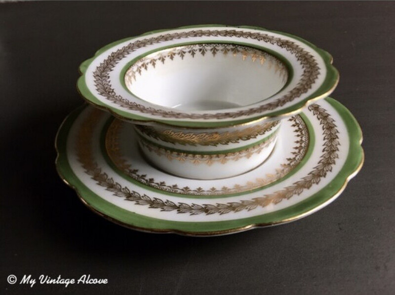 Porcelain Ramekin, Bawo & Dotter, Green Ramekin