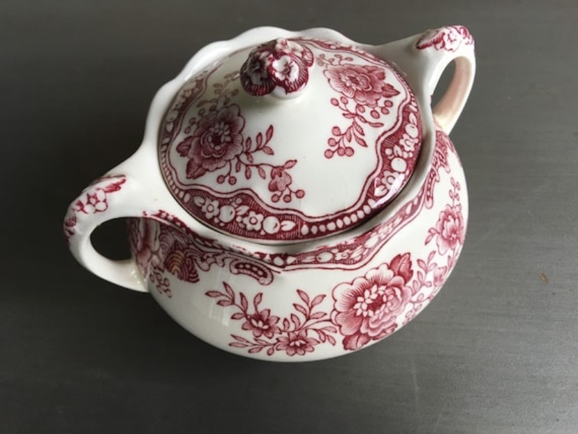 Bristol English Ironstone Crown Ducal Sugar Bowl