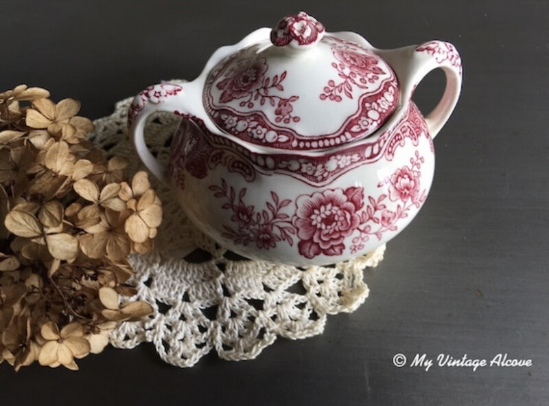 Bristol English Ironstone Crown Ducal Sugar Bowl