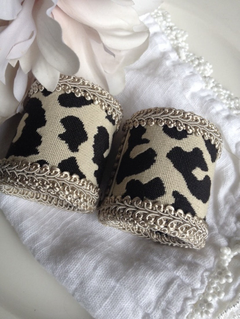 Animal Print Napkin Rings, Leopard Print Napkin Rings