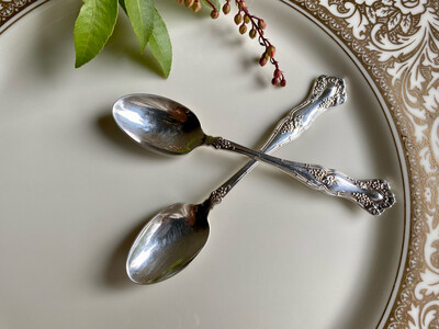 Antique Demitasse Spoons, International Silver Vintage