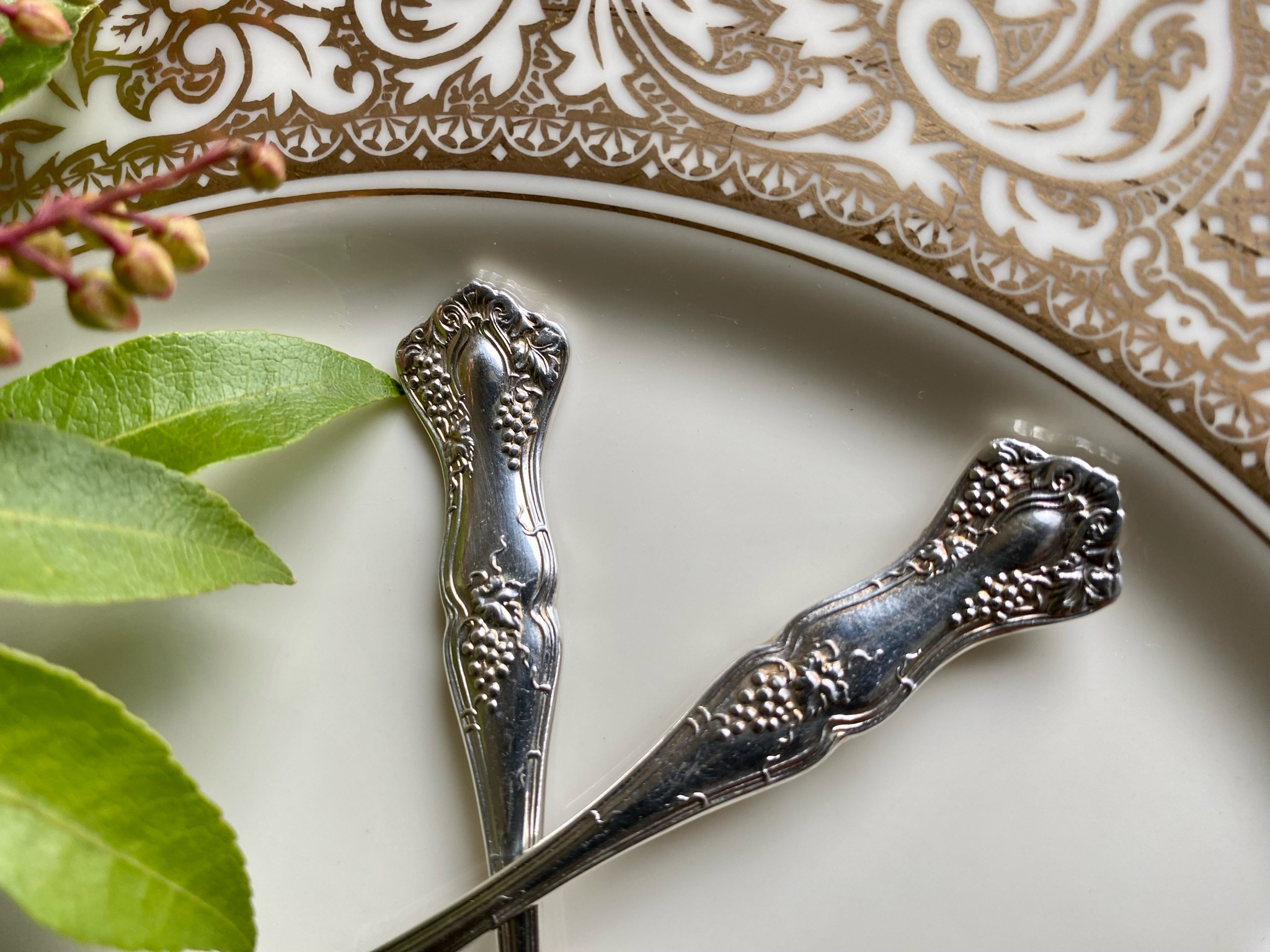 Antique Demitasse Spoons, International Silver Vintage