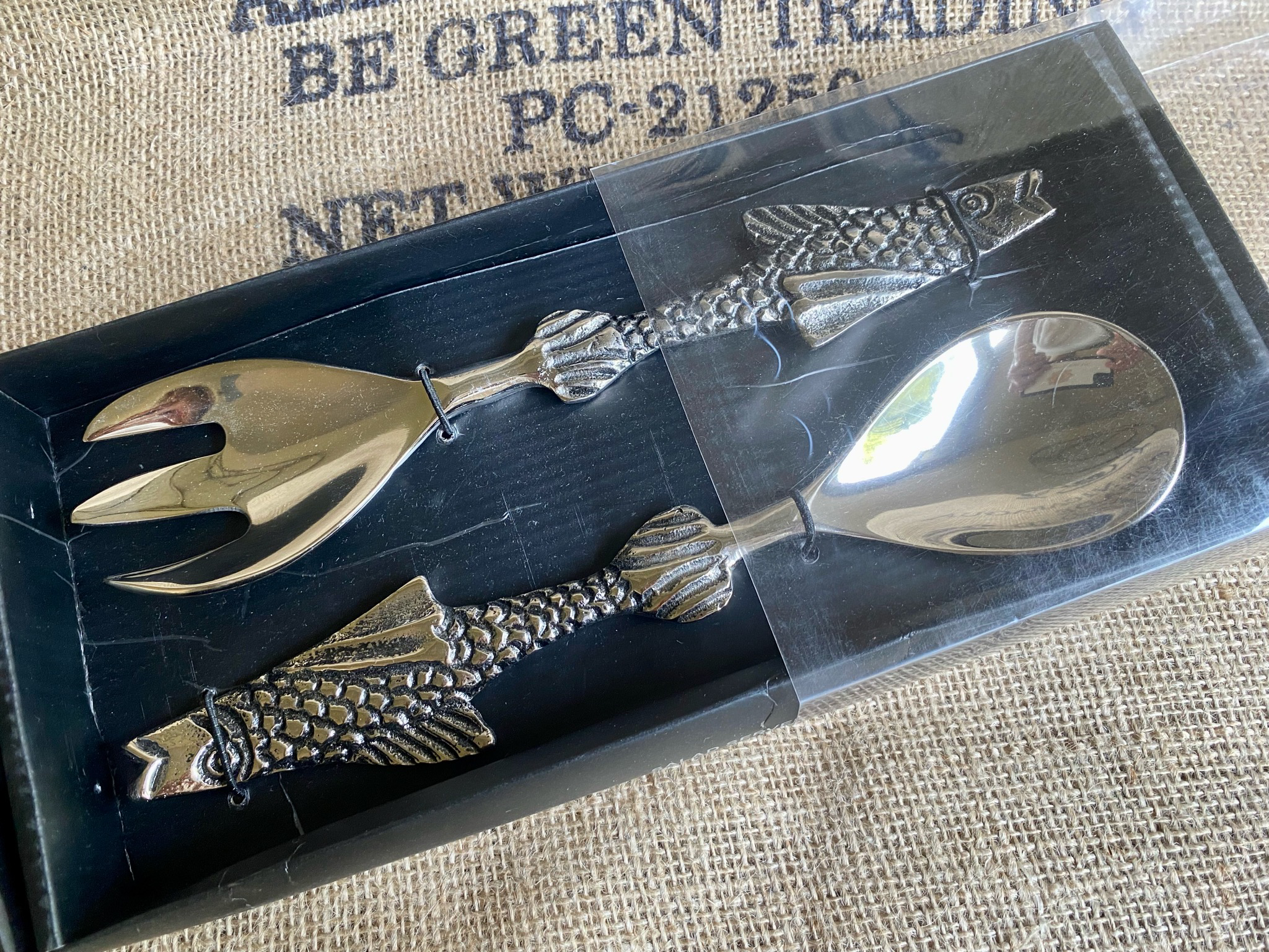 Fish Handle Salad Servers