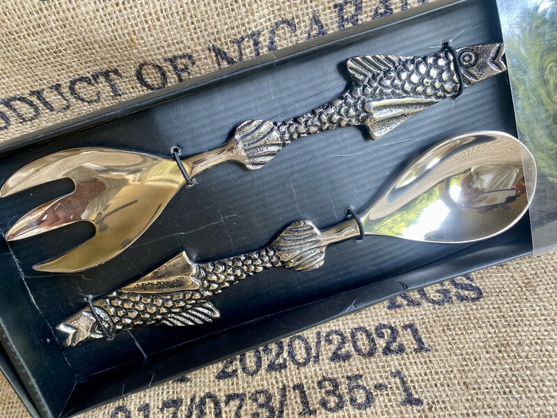 Fish Handle Salad Servers