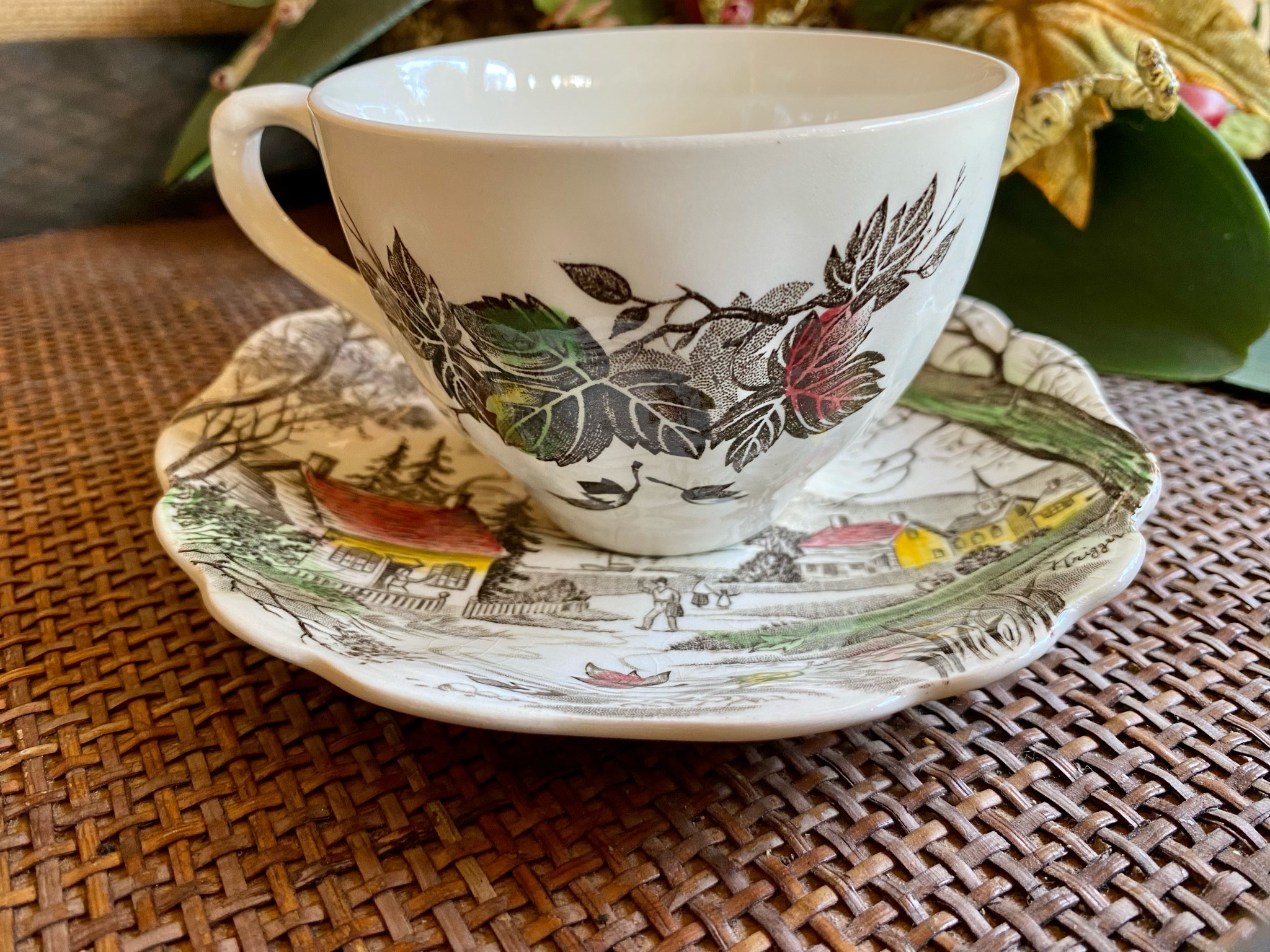 J and G Meakin Ironstone Cup and Saucer