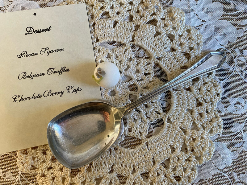 Sugar Shovel Spoon, Silverplate Sugar Spoon