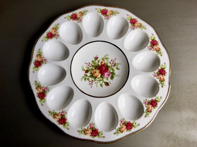 Royal Albert Old Country Roses Deviled Egg Platter