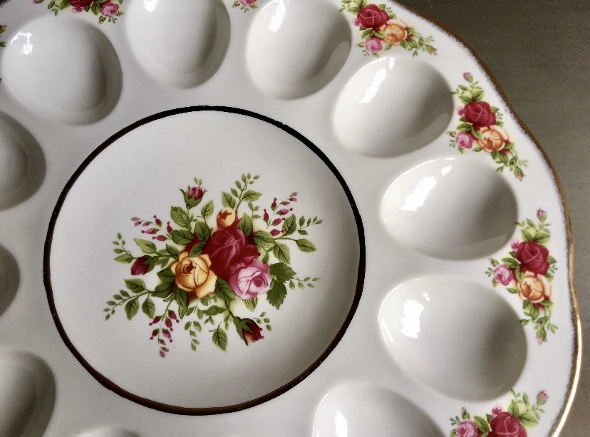 Royal Albert Old Country Roses Deviled Egg Platter