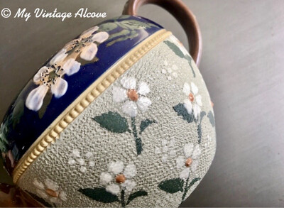 Pottery Teapot, Floral Teapot, Lovatts Langley