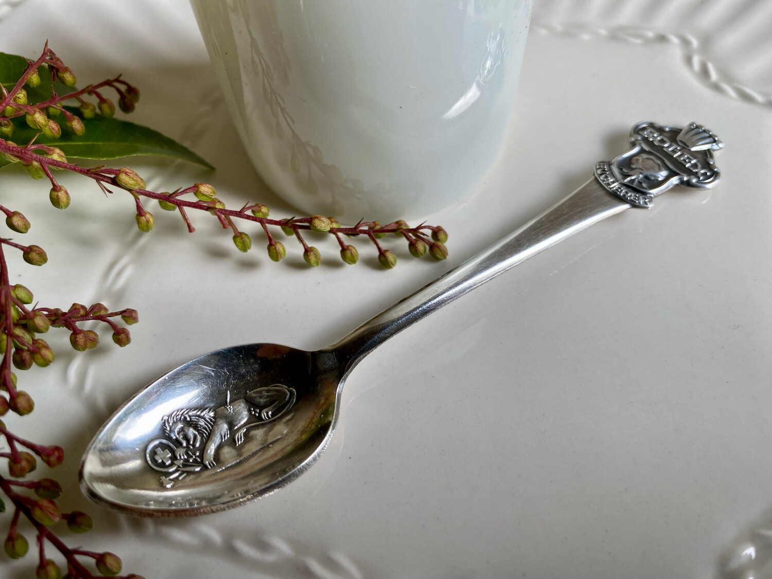 Vintage Rolex Bucherer of Switzerland Souvenir Spoon, Giftable Demitasse or Baby Spoon Vintage Rolex Bucherer of Switzerland Souvenir Spoon, Giftable Demitasse or Baby Spoon