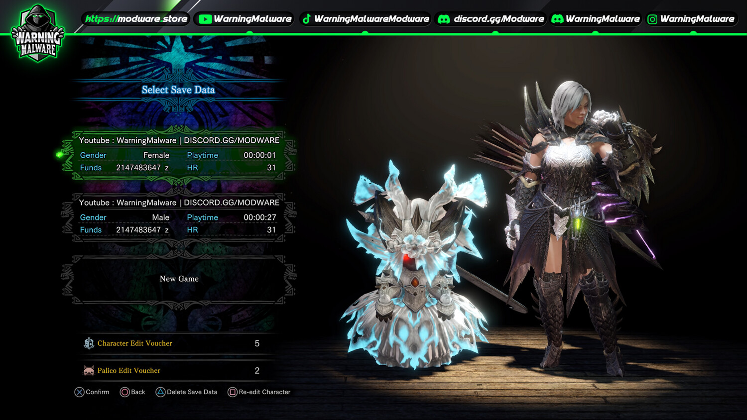 [JAPAN] Starter Modded Save (28 Modded Weapons)