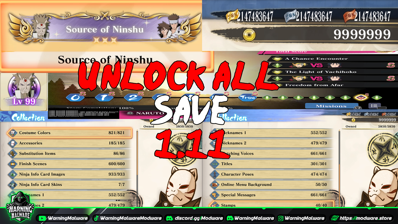 [EUROPE] Unlock All Save Naruto x Boruto Ultimate Ninja Storm Connections