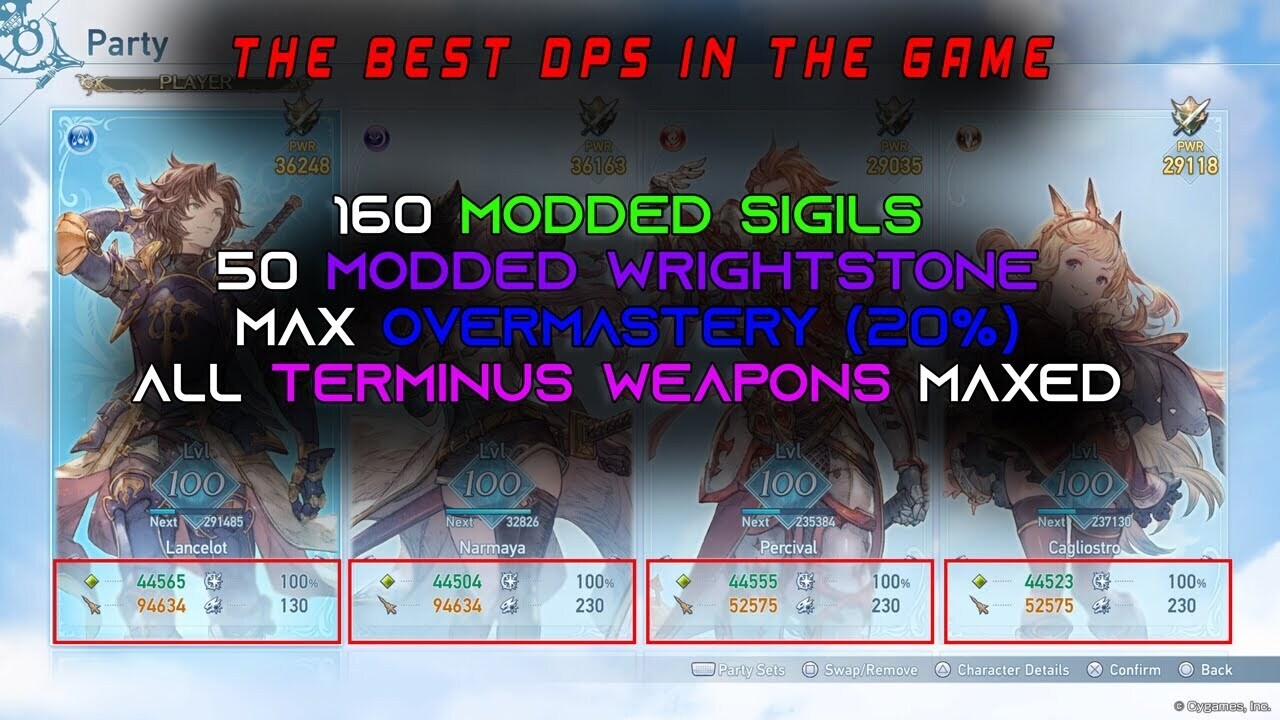 [UNITED STATES] 160 Modded Sigils, 50 Modded Wrightstone, MAX OVERMASTERY MODDED, Endgame Save &amp; All Unlocked