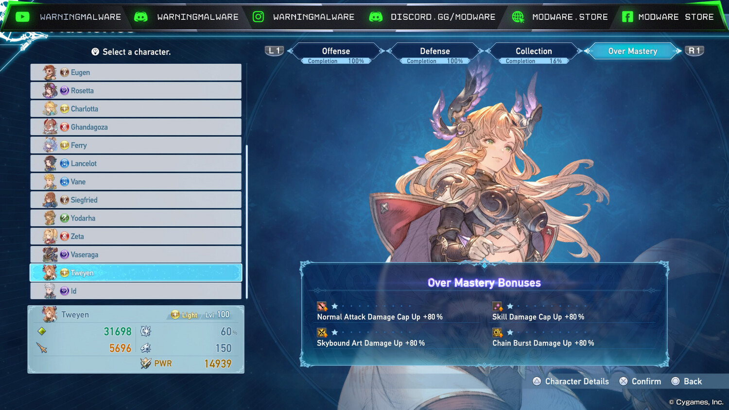 [ASIA] 180 Modded Sigils, 60 Modded Wrightstone, MAX OVERMASTERY MODDED, Endgame Save &amp; All Unlocked