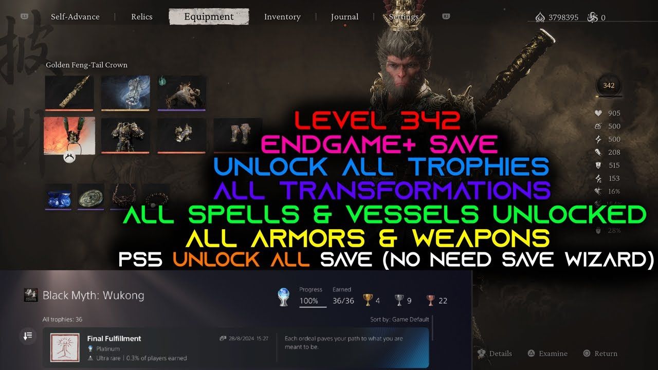Black Myth: Wukong Endgame Save