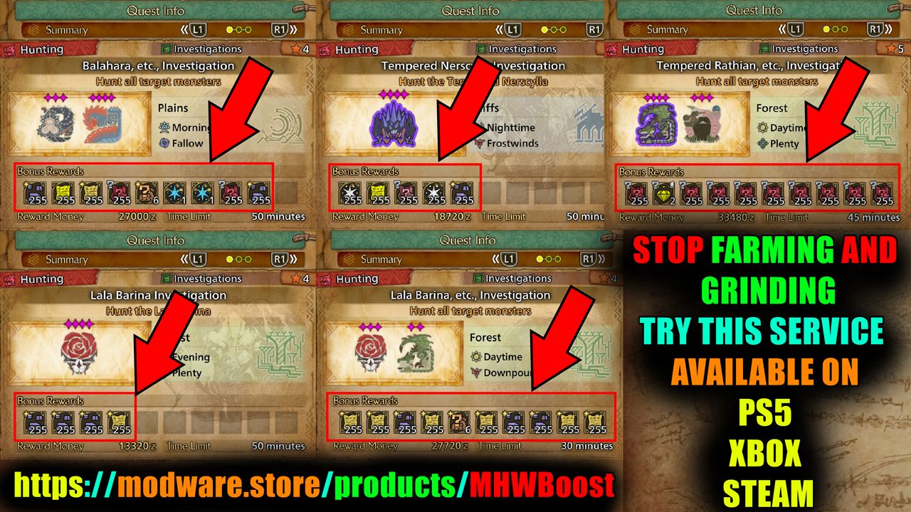 Help Farming Quests &amp; Loot