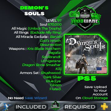 Demon&#39;s Soul Savedata PS5 Starter New Game +3 | UNITED STATES
