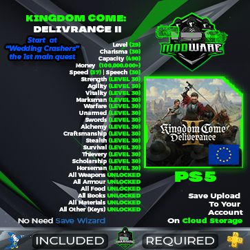 [EUROPE] Kingdom Come: Delivrance ll Starter Save PS5