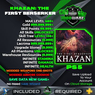 The First Berserker: Khazan New Game+ Max Items &amp; Godmod Oneshot