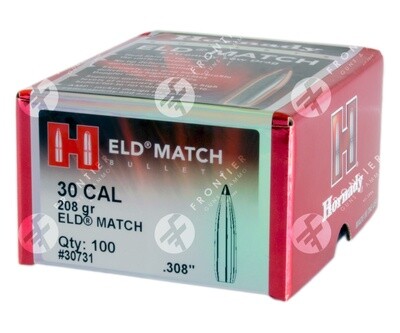 Hornady ELD Match .30 Cal 208gr Bullets