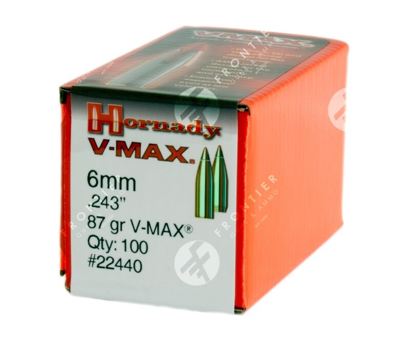 Hornady V-Max 6mm 87gr Bullets