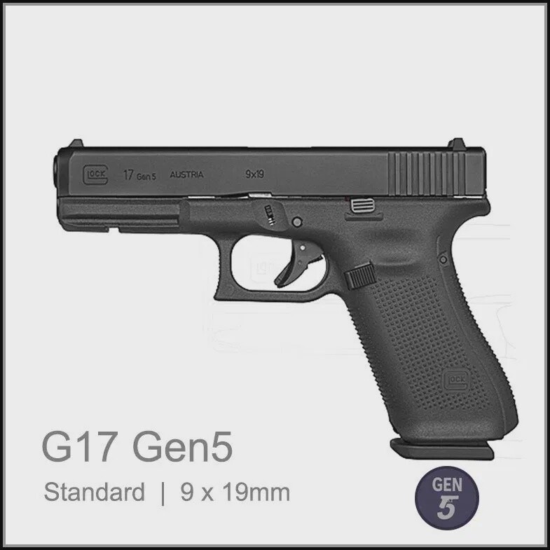 Glock 17 Gen 5 9mm Luger Pistol