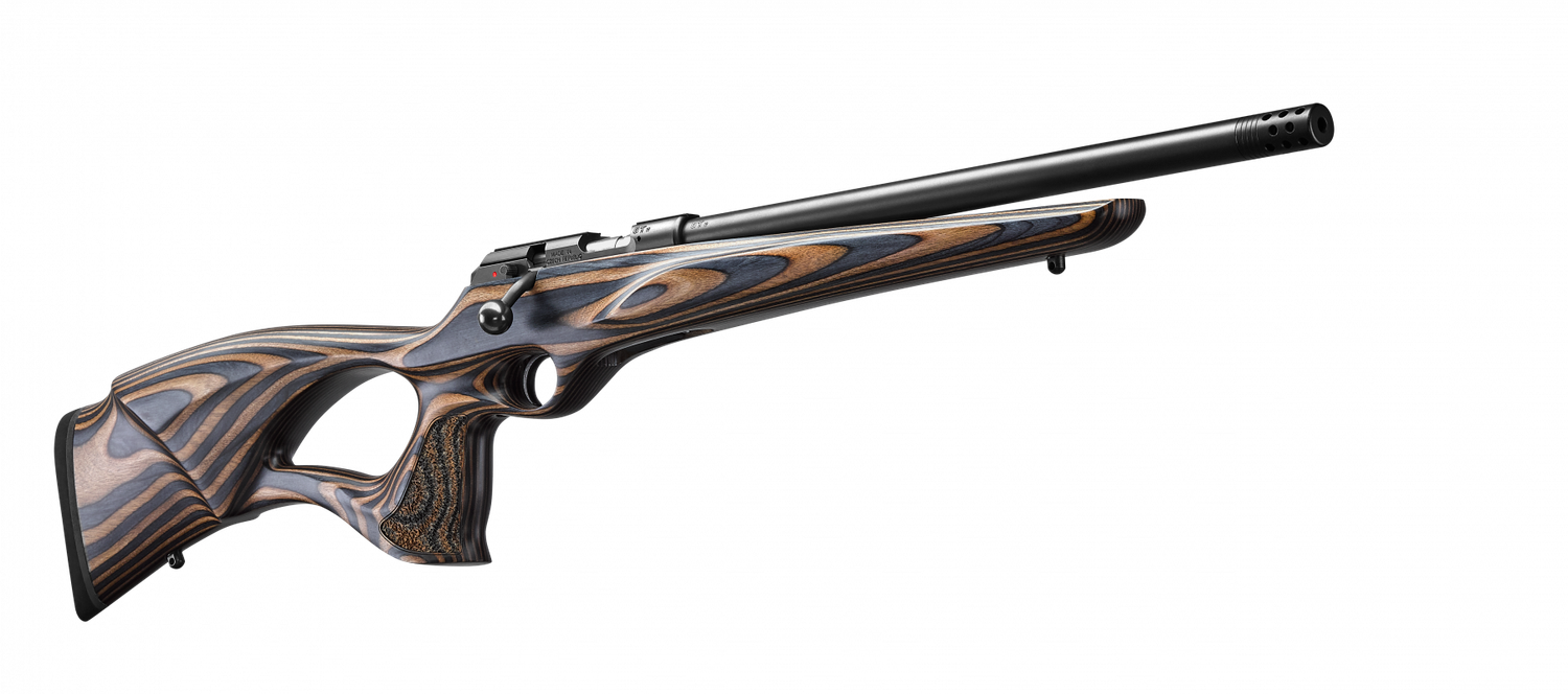 CZ 457 Var .22 LR Rifle 20&quot; Laminated Thumbhole Muzzlebreak