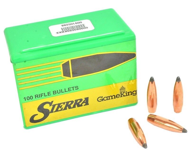 Sierra GameKing .25 Cal 117gr Spitzer Boat Tail Bullets