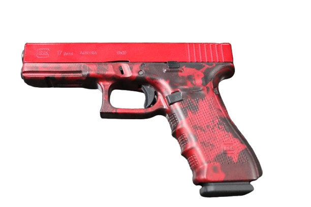 Glock 17 Gen 4 9mmP Apocalypse Red Camo Custom Pistol