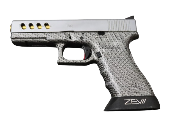 Glock 17 Gen 3 9mmP Carbon and Zev Upgraded custom Pistol