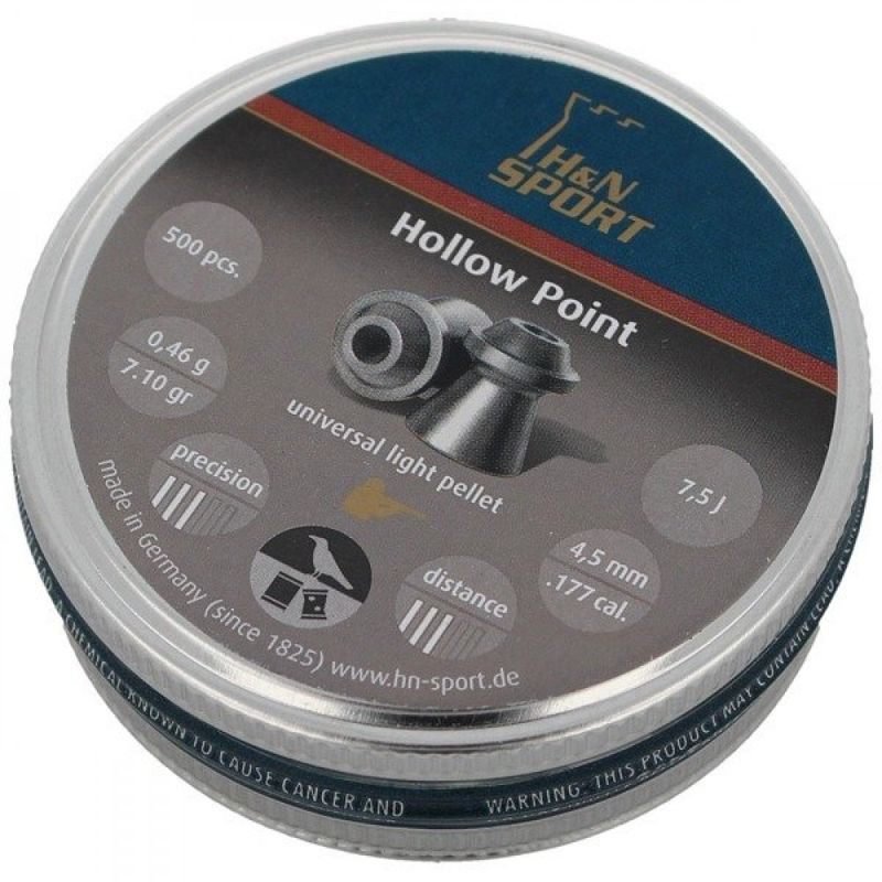 H&amp;N Sport Hollow Point Pellets 4.5mm (500)