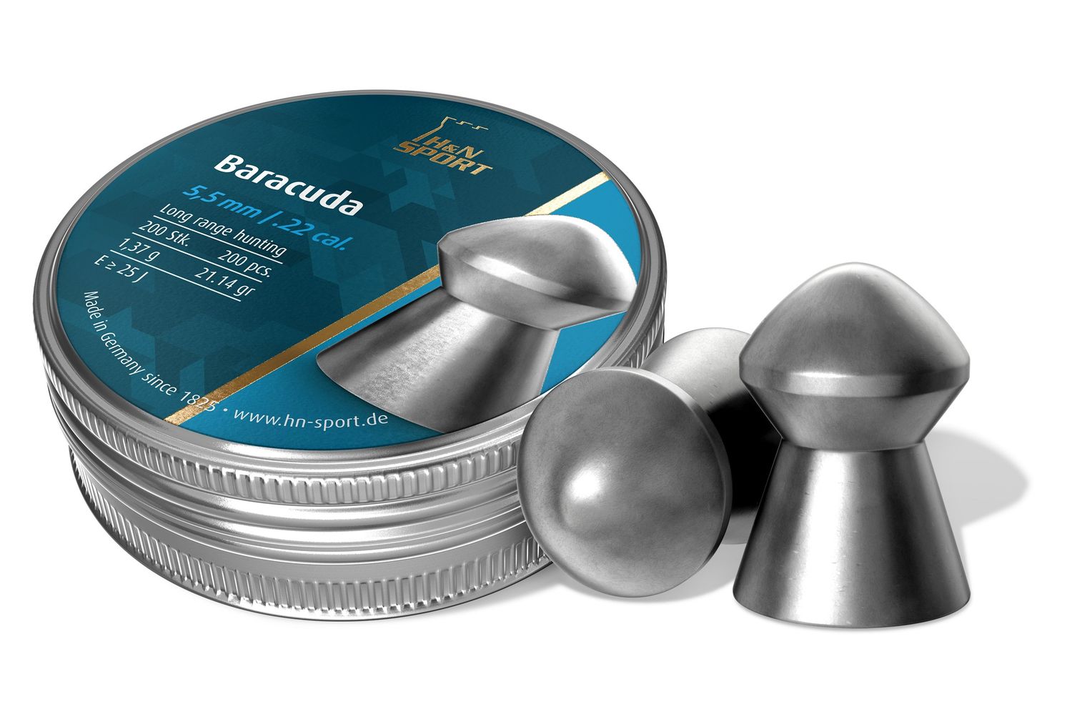 H&amp;N Sport Baracuda .22 Cal Pellets (200)