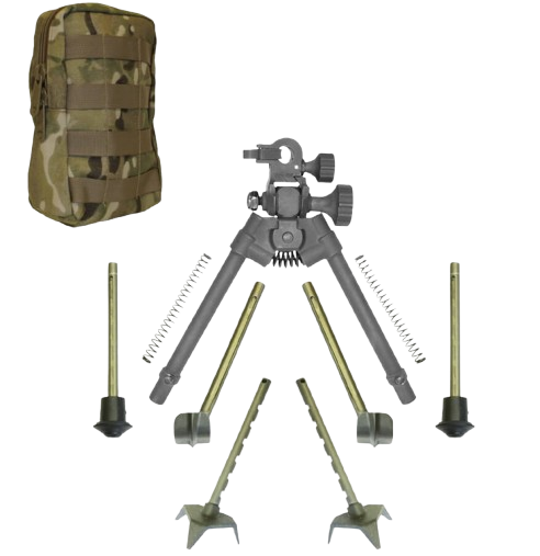 Versa-Pod BattlePack Prone Bipod w/Picatinny Rail Adapter and Molle Pouch