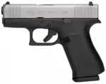 Glock 43X Stainless Slide 9mmP Pistol