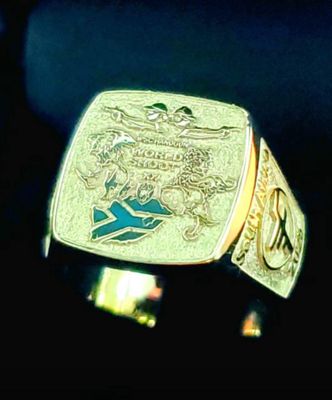 IPSC Handgun World Shoot Signet Ring - 9ct Gold