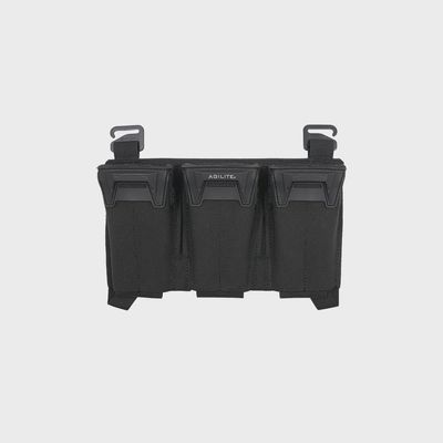 Agilite Pincer Placard Multi Caliber Triple Mag Pouch Black