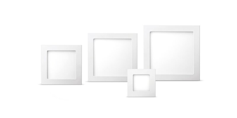 Luminária LED Quadrada de Embutir