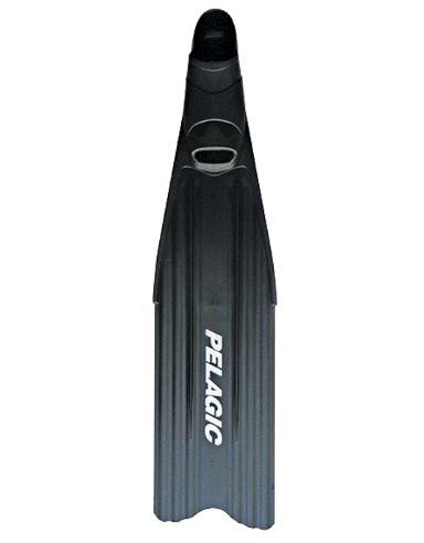 Pelargic Split Fins, Primary Colour: BLACK, Size Lettering: 2XS