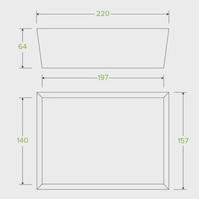 Lunch Box With Window Large BioBoard  | B