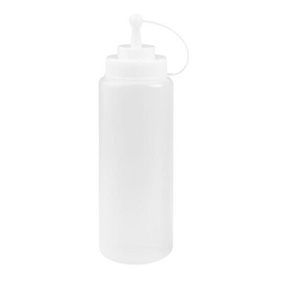 Bottle Sauce 1ltr Clear &amp; Cap (12) ctn T
