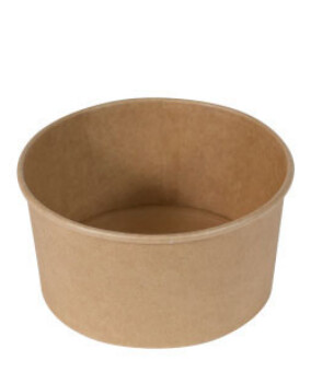 Container Round Heavyboard Kraft (Salad) 32oz | E