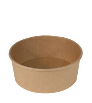Container Round Heavyboard Kraft (Salad) 24oz | E