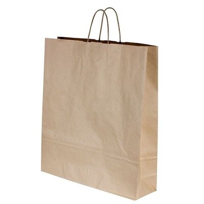 Bag Carry Kraft Twist Large 500x450x125 | E