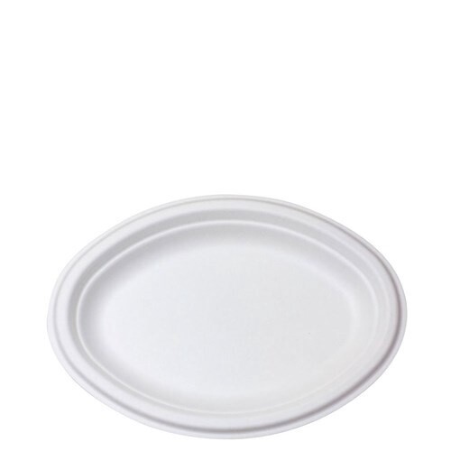 Plate Natural Fibre Oval 10x7.5&quot; (260x192mm) | E
